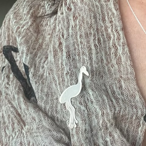 Müge Nisari Göbleki Tepe collectie Crane Broche