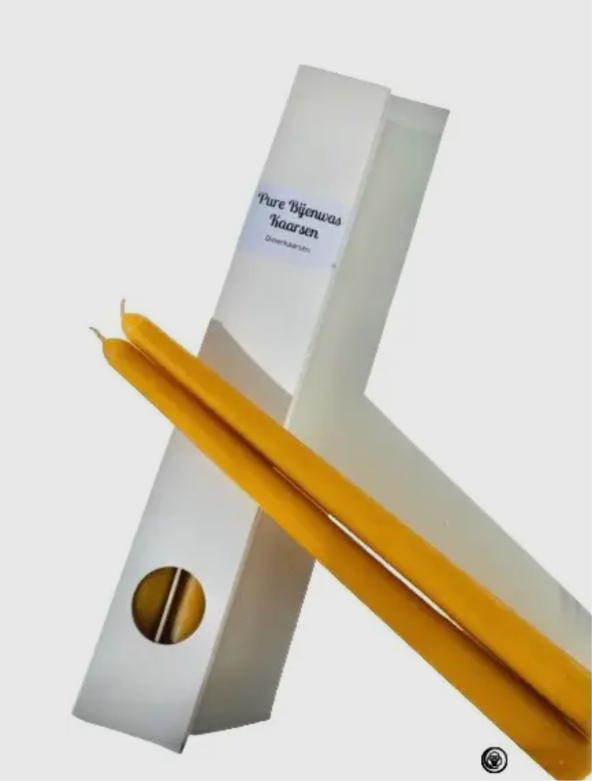 Honeygifts dinerkaarsen set van 2 100% bijenwas