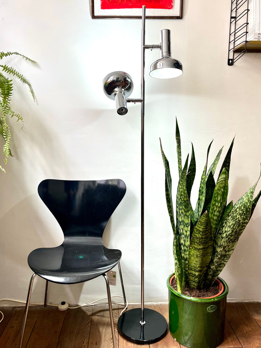 Koch & Lowe vloerlamp chroom