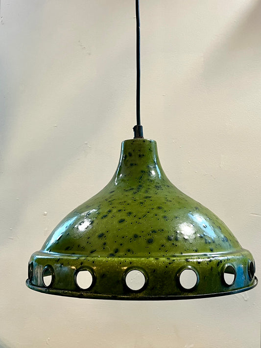 Vintage jaren ‘60 geëmailleerde hanglamp