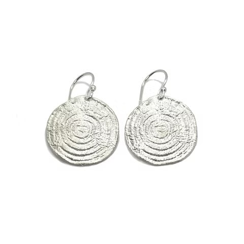 Müge Nisari Water collectie Ripple Earring in zilver of gold plated per paar