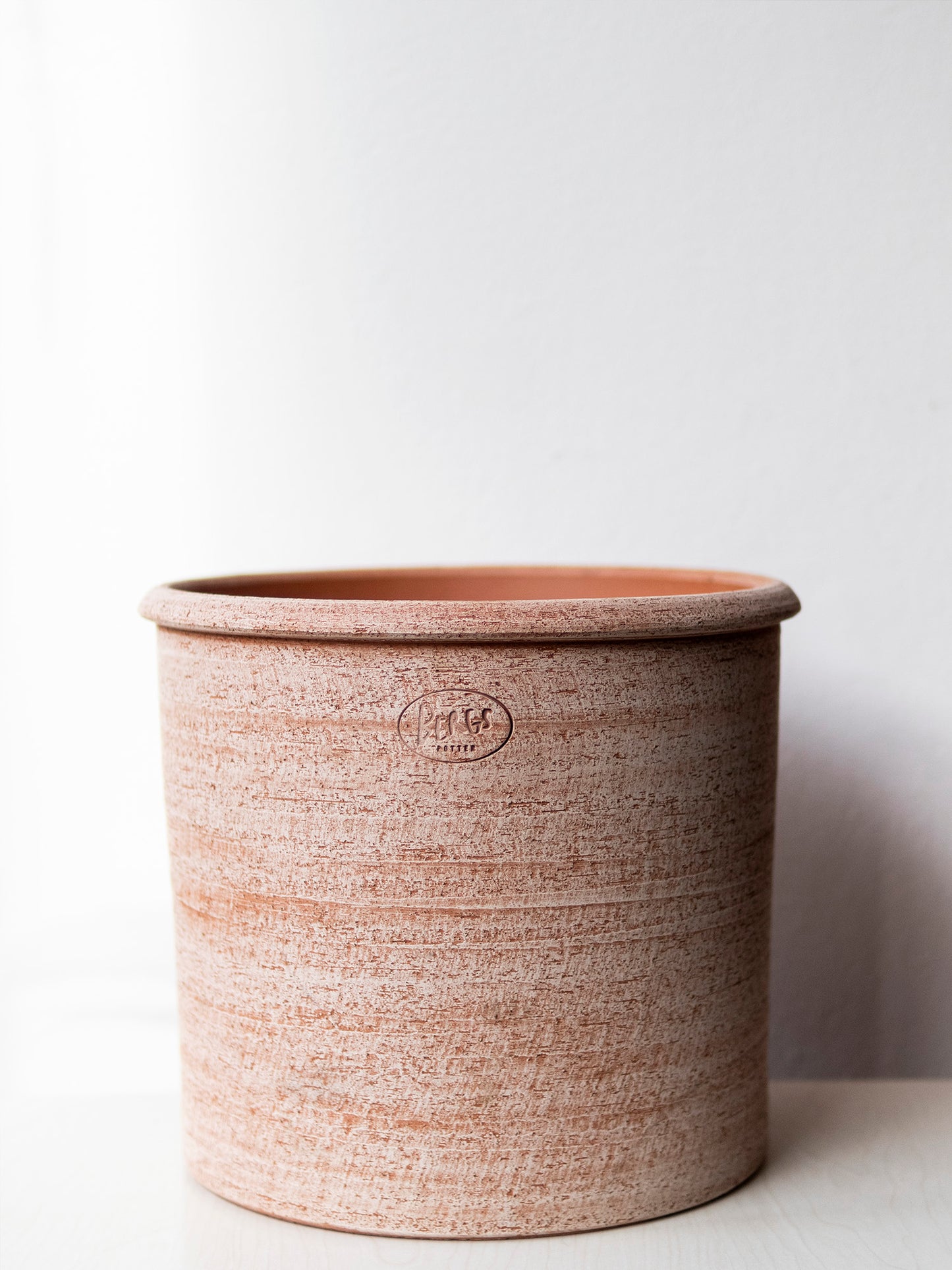 Bergs Potter Modena Raw Terracotta set pot met schotel